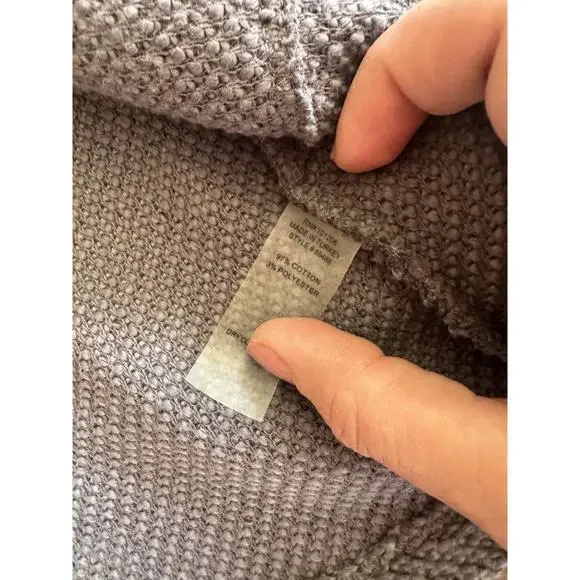 SOFT SURROUNDINGS Cozy Time Cardigan Sweater Gray Soft Shawl Lagenlook SIZE 3X - Picture 7 of 16